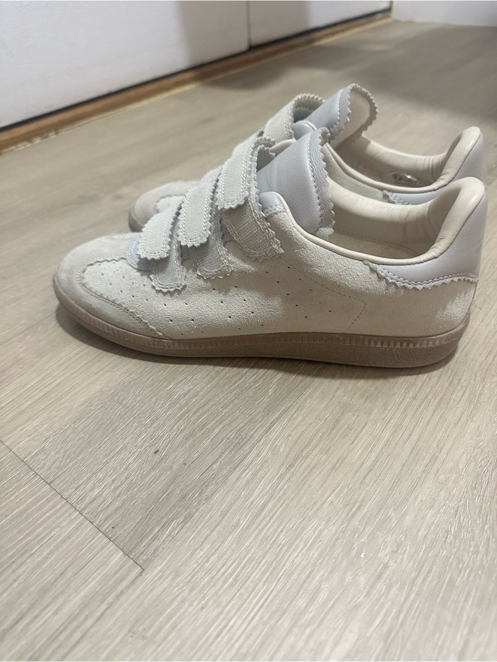 Isabel Marant Beth Suede Velcro Sneakers